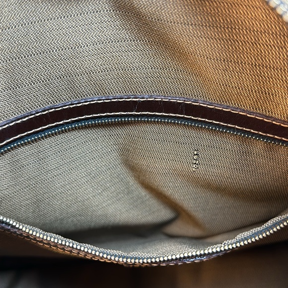 COA Fendi Zucca Tote Goldtone Hardware, Adjustable Sides, Leather Straps - Picture 15 of 15